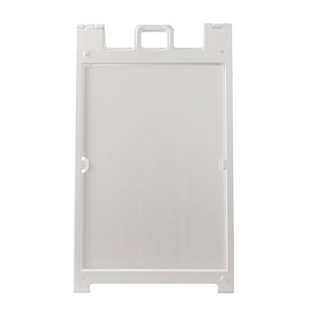 BRADY Blank Heavy-Duty Sign Stand 36 in H x 24 in W Plastic White 152695